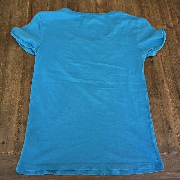 Juicy couture beaded tshirt, blue, western, festival, boho, cotton, short sleeve - Picture 5 of 5